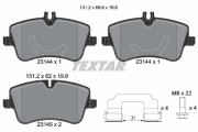 2314401 Sada brzdových destiček, kotoučová brzda epad TEXTAR