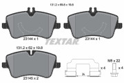 2314402 Sada brzdových destiček, kotoučová brzda epad TEXTAR