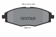 2324102 TEXTAR sada brzdových platničiek kotúčovej brzdy 2324102 TEXTAR