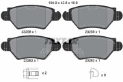 2325803 Sada brzdových destiček, kotoučová brzda epad TEXTAR