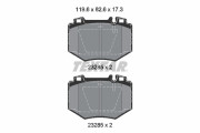 2328501 Sada brzdových destiček, kotoučová brzda epad TEXTAR
