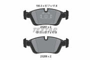2328781 Sada brzdových destiček, kotoučová brzda Lightweight Technology TEXTAR