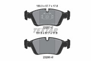 2328702 Sada brzdových destiček, kotoučová brzda epad TEXTAR