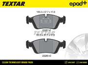 2328702CP TEXTAR sada brzdových platničiek kotúčovej brzdy 2328702CP TEXTAR