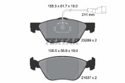 2328902 Sada brzdových destiček, kotoučová brzda epad TEXTAR