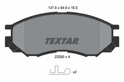 2329002 Sada brzdových destiček, kotoučová brzda TEXTAR