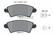 2333201 Sada brzdových destiček, kotoučová brzda epad TEXTAR