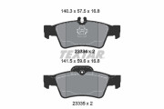 2333403 Sada brzdových destiček, kotoučová brzda epad TEXTAR