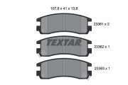2336101 TEXTAR sada brzdových platničiek kotúčovej brzdy 2336101 TEXTAR