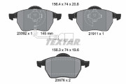 2339201 Sada brzdových destiček, kotoučová brzda epad TEXTAR