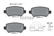 2341703 Sada brzdových destiček, kotoučová brzda TEXTAR