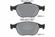 2344007 Sada brzdových destiček, kotoučová brzda epad TEXTAR