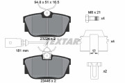 2344605 Sada brzdových destiček, kotoučová brzda epad TEXTAR