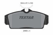 2346302 TEXTAR sada brzdových platničiek kotúčovej brzdy 2346302 TEXTAR