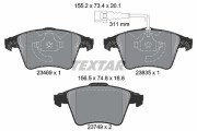 2346901 Sada brzdových destiček, kotoučová brzda epad TEXTAR