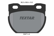 2347101 TEXTAR sada brzdových platničiek kotúčovej brzdy 2347101 TEXTAR