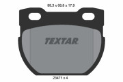 2347103 TEXTAR sada brzdových platničiek kotúčovej brzdy 2347103 TEXTAR