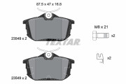 2354901 Sada brzdových destiček, kotoučová brzda epad TEXTAR
