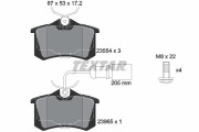2355403 Sada brzdových destiček, kotoučová brzda TEXTAR