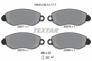 89007200 Souprava brzd, kotoučová brzda BrakeBox, Pad and Disc Kit TEXTAR