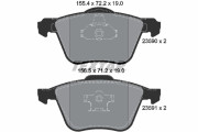 2359001 Sada brzdových destiček, kotoučová brzda epad TEXTAR