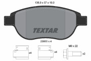 2360001 Sada brzdových destiček, kotoučová brzda epad TEXTAR