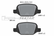 2360104 Sada brzdových destiček, kotoučová brzda epad TEXTAR