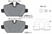 2362303 Sada brzdových destiček, kotoučová brzda epad TEXTAR