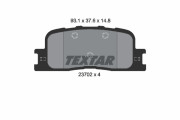 2370205 TEXTAR sada brzdových platničiek kotúčovej brzdy 2370205 TEXTAR