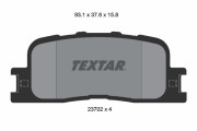 2370201 Brzdové destičky TEXTAR