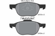 2372381 Sada brzdových destiček, kotoučová brzda Lightweight Technology TEXTAR