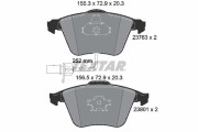 2376381 Sada brzdových destiček, kotoučová brzda Lightweight Technology TEXTAR