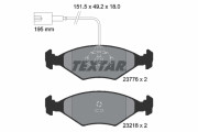2377601 Sada brzdových destiček, kotoučová brzda TEXTAR