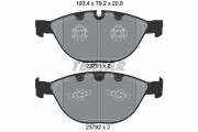 2379101 Sada brzdových destiček, kotoučová brzda epad TEXTAR
