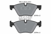 2379301 Sada brzdových destiček, kotoučová brzda epad TEXTAR