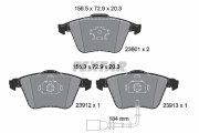 2380101 Sada brzdových destiček, kotoučová brzda epad TEXTAR