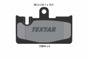 2380401 TEXTAR sada brzdových platničiek kotúčovej brzdy 2380401 TEXTAR
