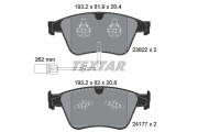 2382201 Sada brzdových destiček, kotoučová brzda epad TEXTAR