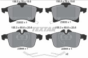 2383204 Sada brzdových destiček, kotoučová brzda epad TEXTAR