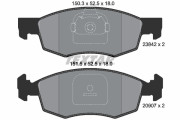 2384201 Sada brzdových destiček, kotoučová brzda epad TEXTAR