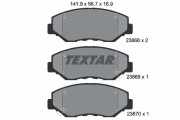 2386801 TEXTAR sada brzdových platničiek kotúčovej brzdy 2386801 TEXTAR