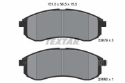 2387902 Sada brzdových destiček, kotoučová brzda TEXTAR