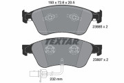 2388501 Sada brzdových destiček, kotoučová brzda TEXTAR