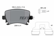 2391401 Sada brzdových destiček, kotoučová brzda epad TEXTAR