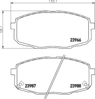 2396605 Sada brzdových destiček, kotoučová brzda TEXTAR