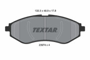 2397401 TEXTAR sada brzdových platničiek kotúčovej brzdy 2397401 TEXTAR