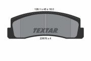 2397601 TEXTAR sada brzdových platničiek kotúčovej brzdy 2397601 TEXTAR