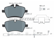 2398407 TEXTAR sada brzdových platničiek kotúčovej brzdy 2398407 TEXTAR