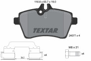 2407702 Sada brzdových destiček, kotoučová brzda epad TEXTAR