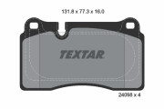 2409803 TEXTAR sada brzdových platničiek kotúčovej brzdy 2409803 TEXTAR